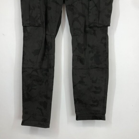 HUDSON - MENS 34 - OLIVE CAMO COTTON BLEND CARGO PANTS - Picture 3 of 8